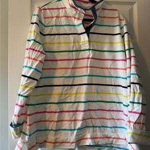 crown & ivy Multicolor Striped Women’s Pullover